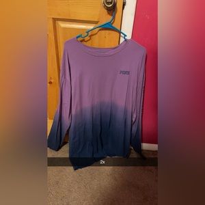 Pink.. size is 2x.. wore once